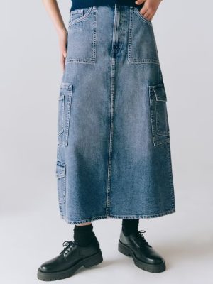 Women’s High Waist Loose Denim Skirt