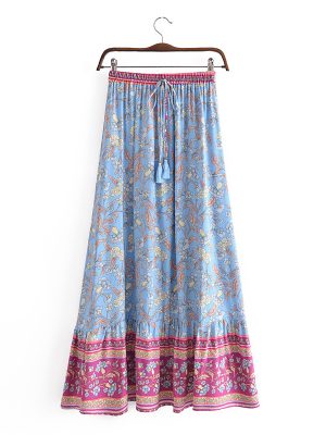 Bohemian Printed Rayon Skirt