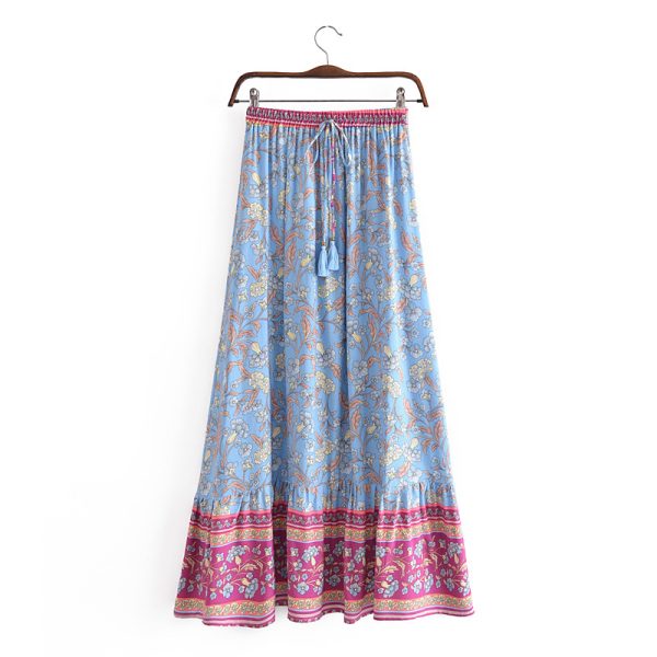 Bohemian Printed Rayon Skirt