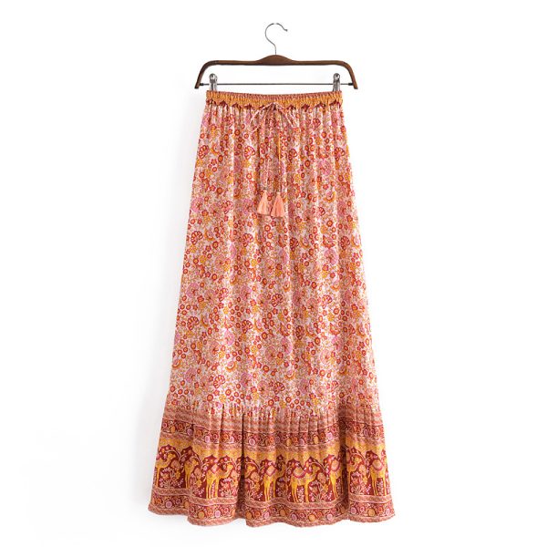 Bohemian Tassel Big Hem Skirt