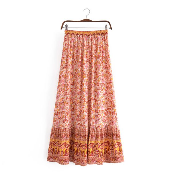 Bohemian Tassel Big Hem Skirt - Image 2