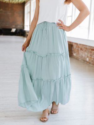 Elastic High Waist Pleated Skirt