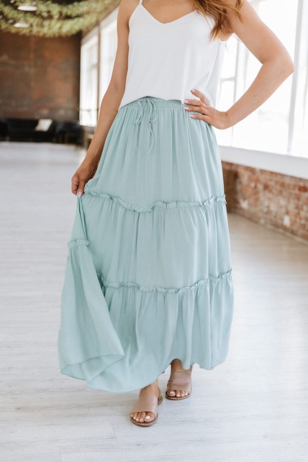 Elastic High Waist Pleated Skirt