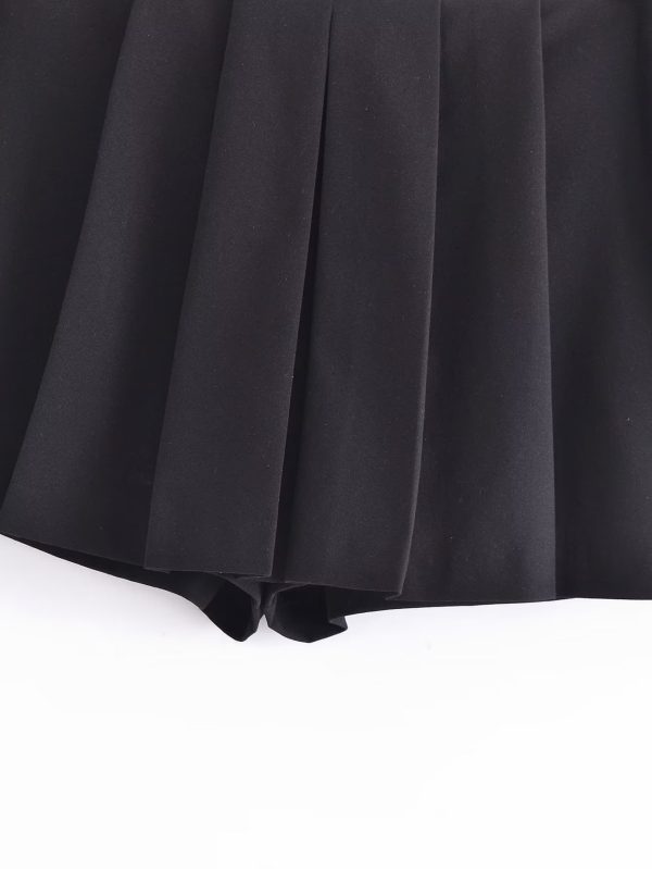 Women's Black Wide-Leg Pantskirt - Image 2