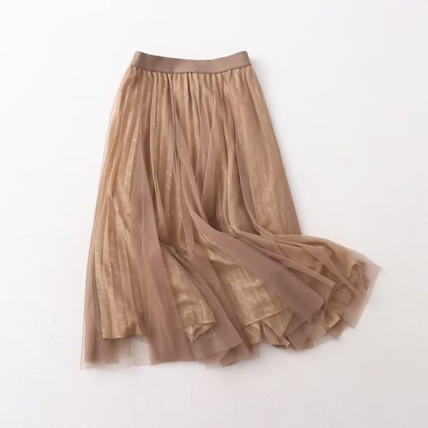 Summer Elegant Pleated Elastic Skirt - Image 3