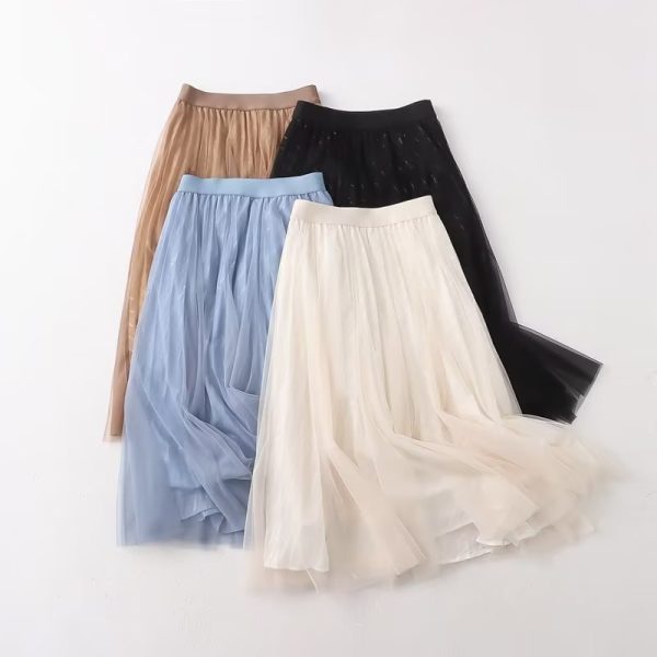 Summer Elegant Pleated Elastic Skirt - Image 4