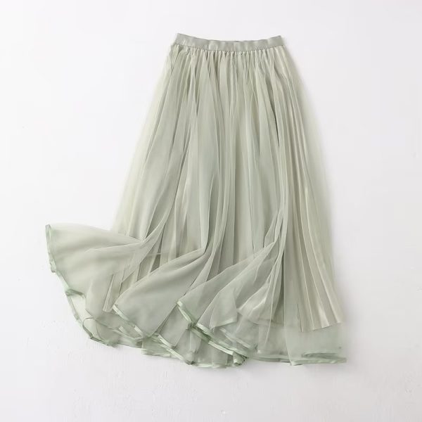 Reversible Elegant Pleated Summer Skirt