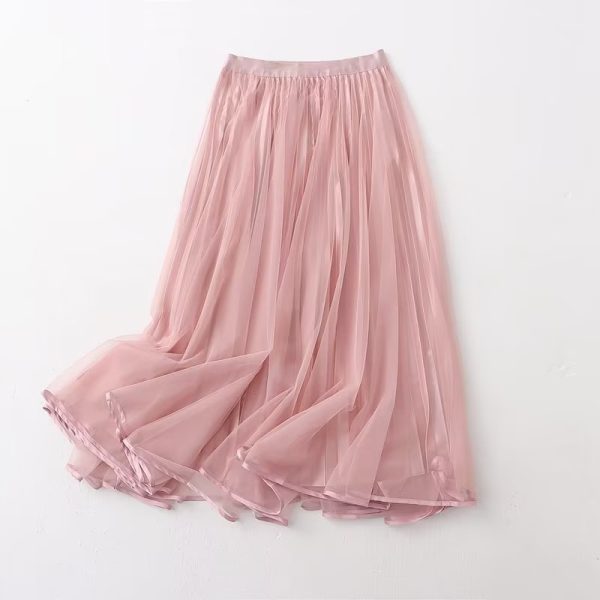 Reversible Elegant Pleated Summer Skirt - Image 3