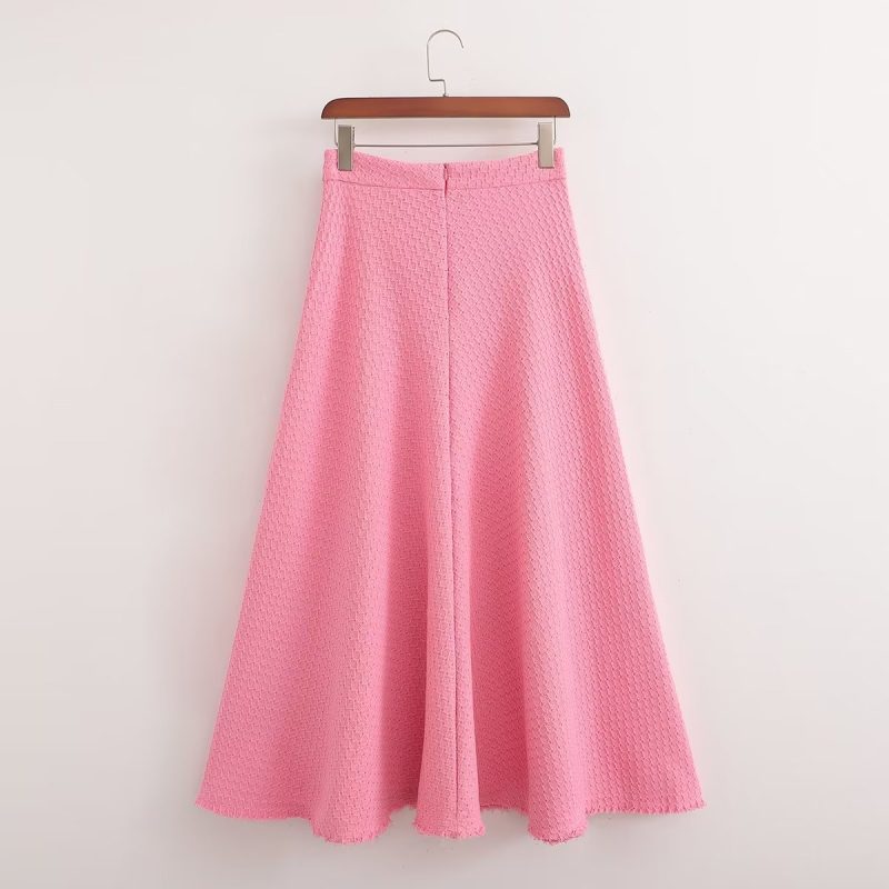 Elegant High-Waist Summer Midi Skirt - Image 3