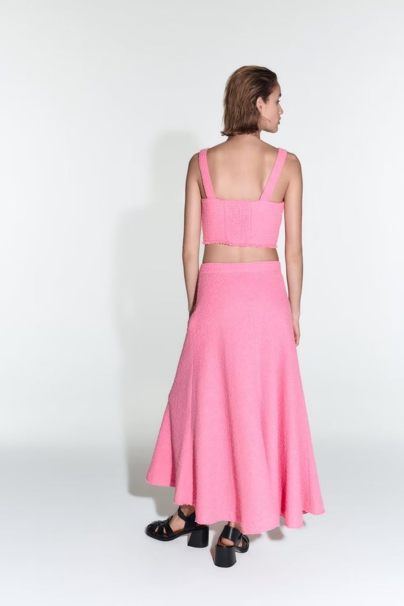 Elegant High-Waist Summer Midi Skirt - Image 2