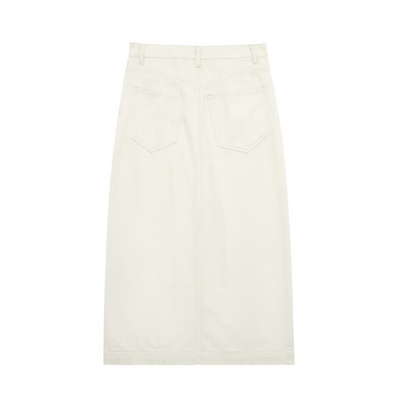 Spring Slimming A-Line Denim Skirt - Image 3