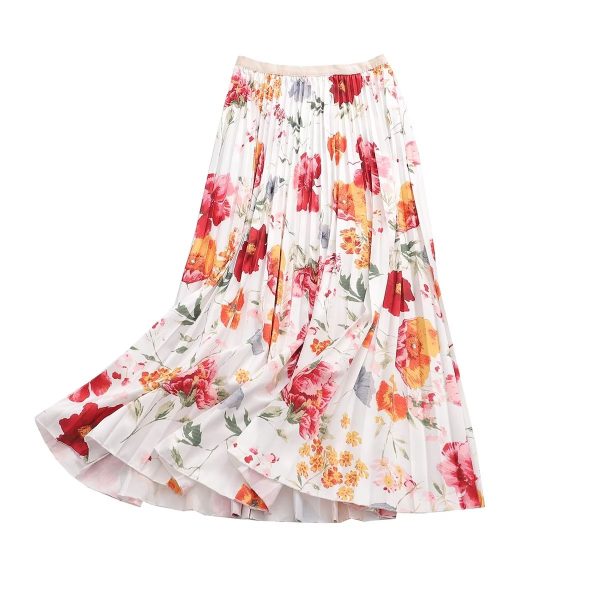 Floral Swing Midi Skirt - Image 2