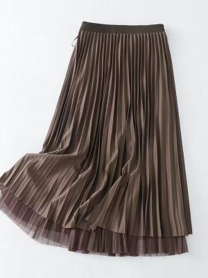 Reversible Pleated Slimming Skirt