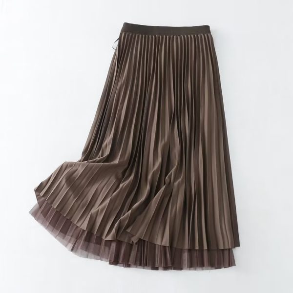 Reversible Pleated Slimming Skirt