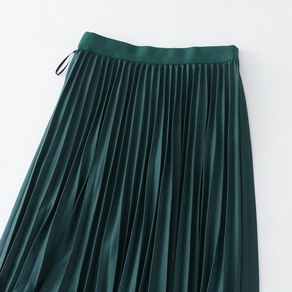 Reversible Pleated Slimming Skirt - Image 3