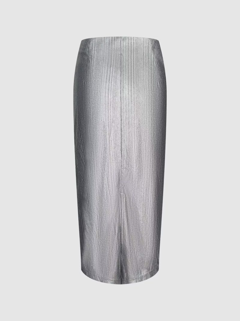 Elegant Glossy Summer Dress - Image 2