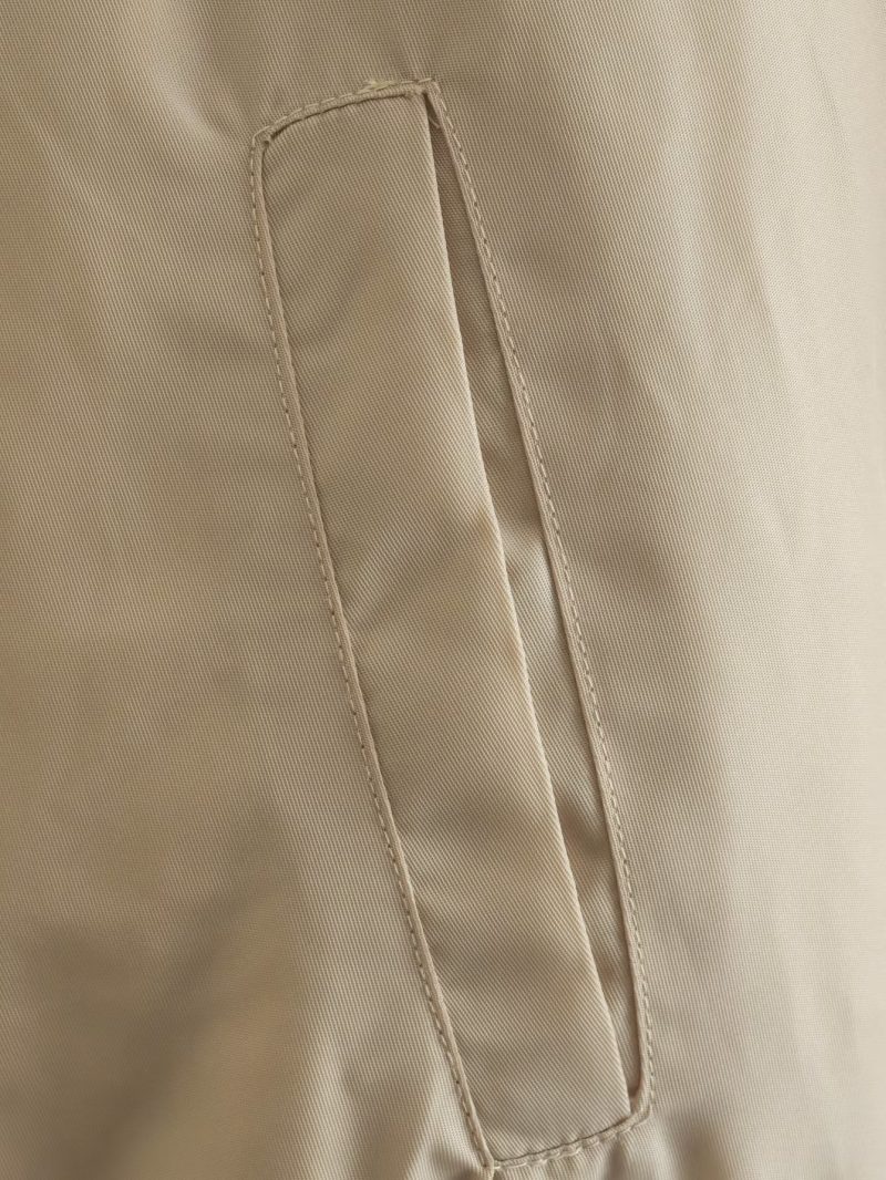 Stylish Khaki Pleated Padded Coat - Image 4