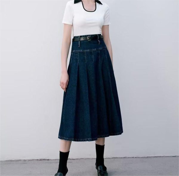 Autumn Winter High-Waist Pleated Skirt