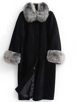 Women’s Plus Size Long Mink Coat