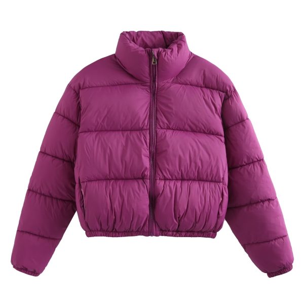 Thickened Stand Collar Puffer Jacket - Image 2