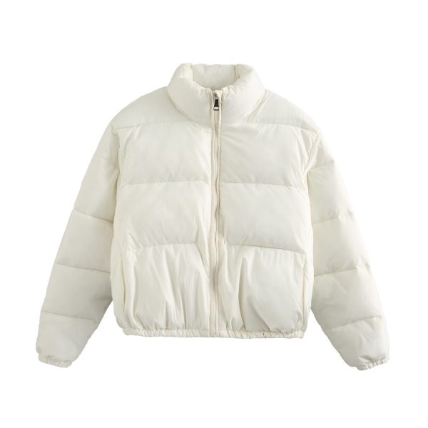 Thickened Stand Collar Puffer Jacket - Image 4