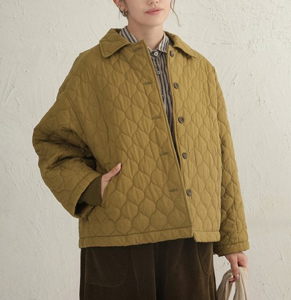 Retro Gourd Clip Short Jacket