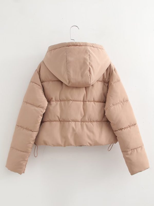 Loose Short Hooded Puffer Jacket - Image 4