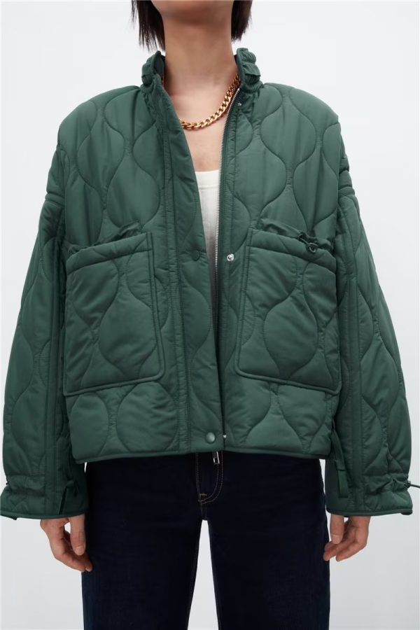 Cozy Autumn Quilted Hooded Jacket