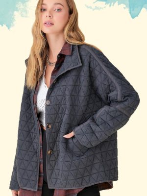 Quilted Knit Winter Jacket