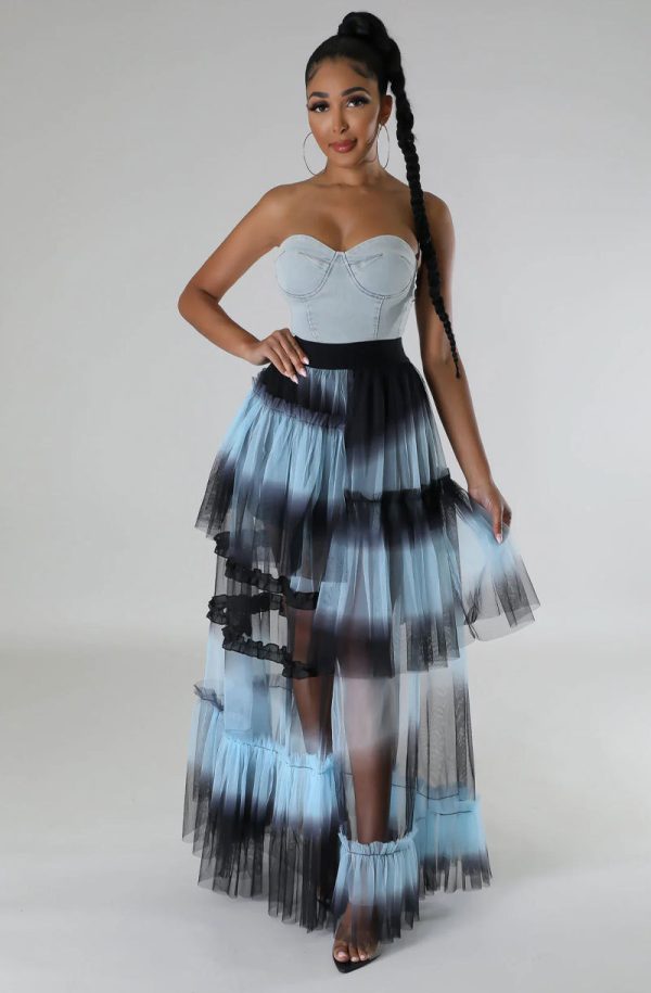 Women's High Waist Tulle Skirt