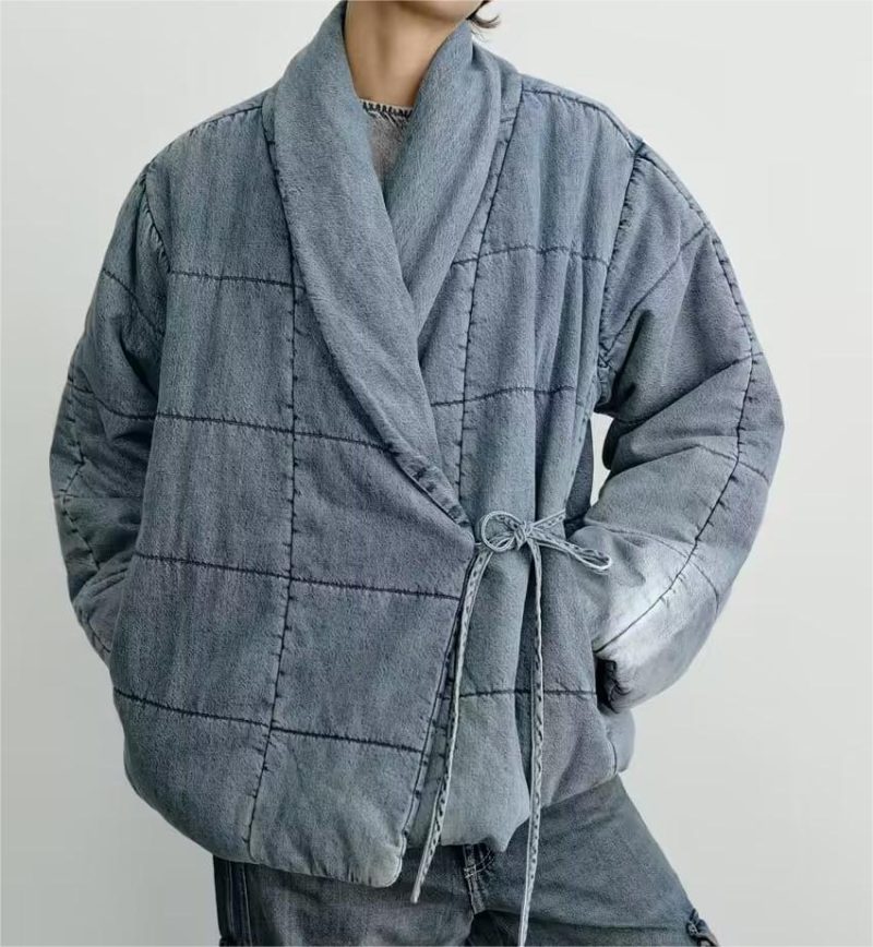 Trendy Fall Cotton Denim Jacket