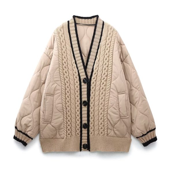 Elegant French Knit V-Neck Cardigan