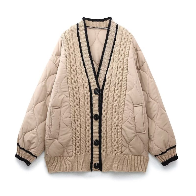 Elegant French Knit V-Neck Cardigan