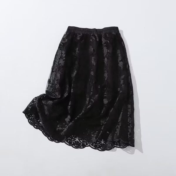 Women's Embroidered Mesh Lace Skirt - Image 3