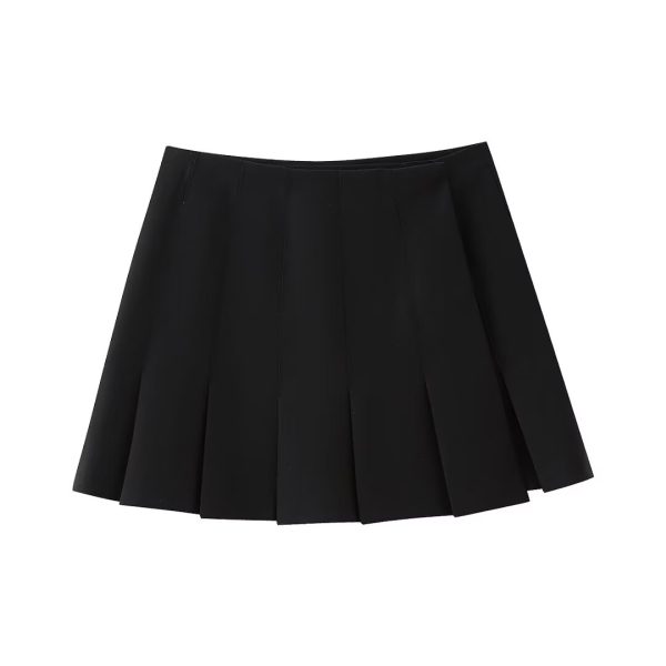 Winter High Waist Pleated Skirt - Image 2