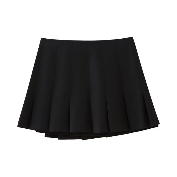 Winter High Waist Pleated Skirt - Image 3