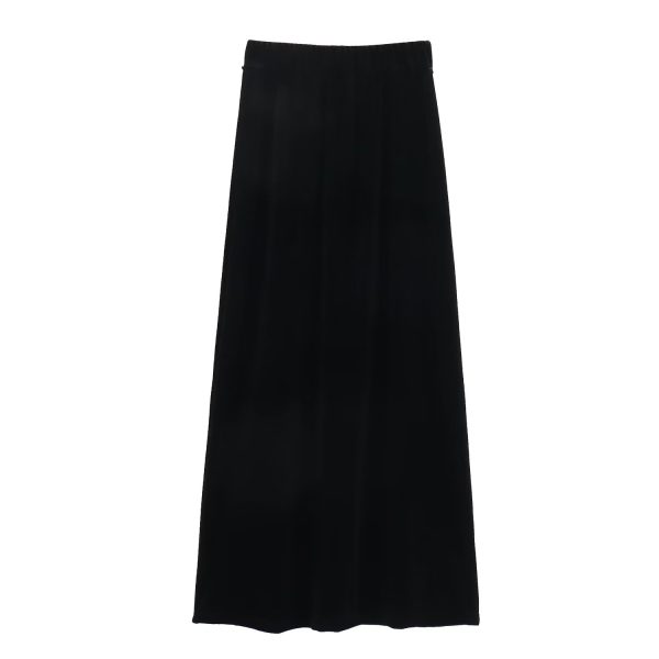 Warm Black Pleuche Midi Dress - Image 2