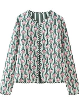 Trendy Winter Printed Cardigan Coat