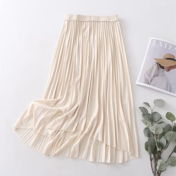 Korean Pleated Midi Skirt - Image 2