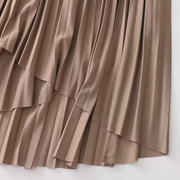 Korean Pleated Midi Skirt - Image 4