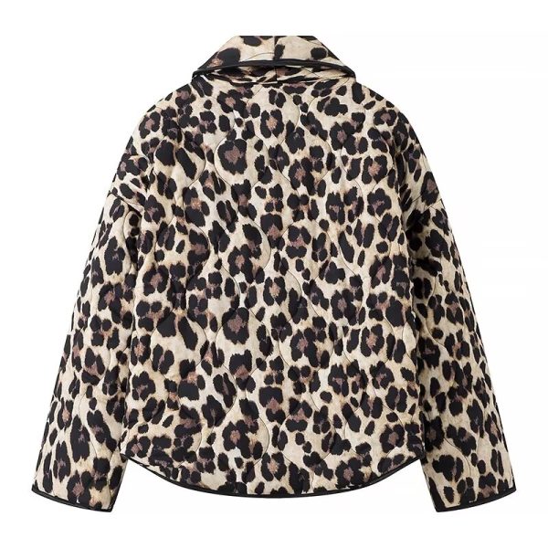 Women's Animal Print Kimono Coat - Image 4