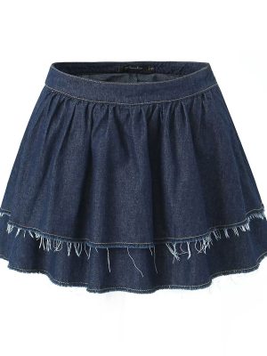 Sexy Micro Mini Denim Skirt