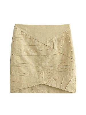 Summer Solid Color Hip Skirt