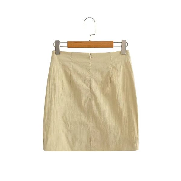 Summer Solid Color Hip Skirt - Image 2