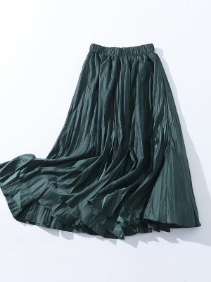 Casual High Waist A-Line Skirt