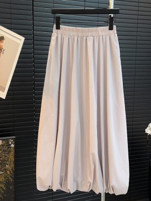 Puffy High-Waist A-Line Skirt