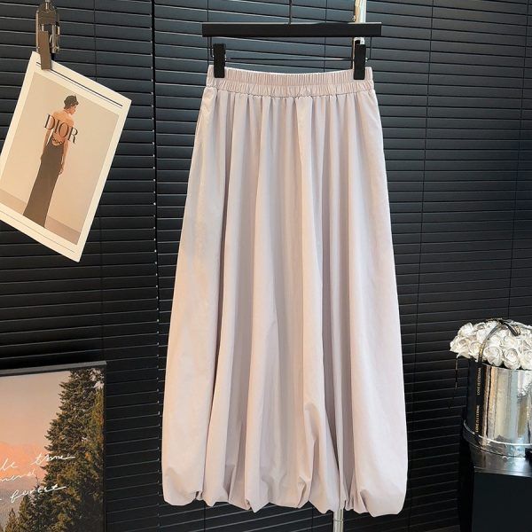 Puffy High-Waist A-Line Skirt