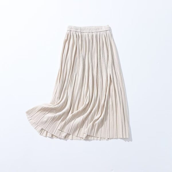 Velvet High Waist Midi Skirt - Image 4