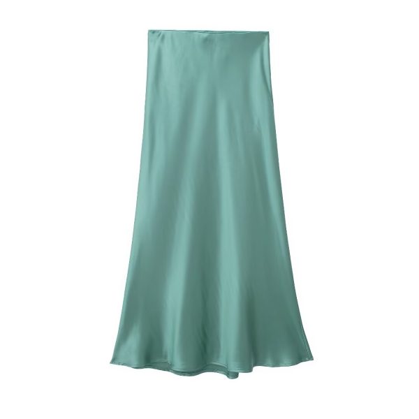 Silk Satin Midi Skirt - Image 2