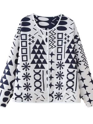 Stylish Double-Sided Print Cotton Jacket